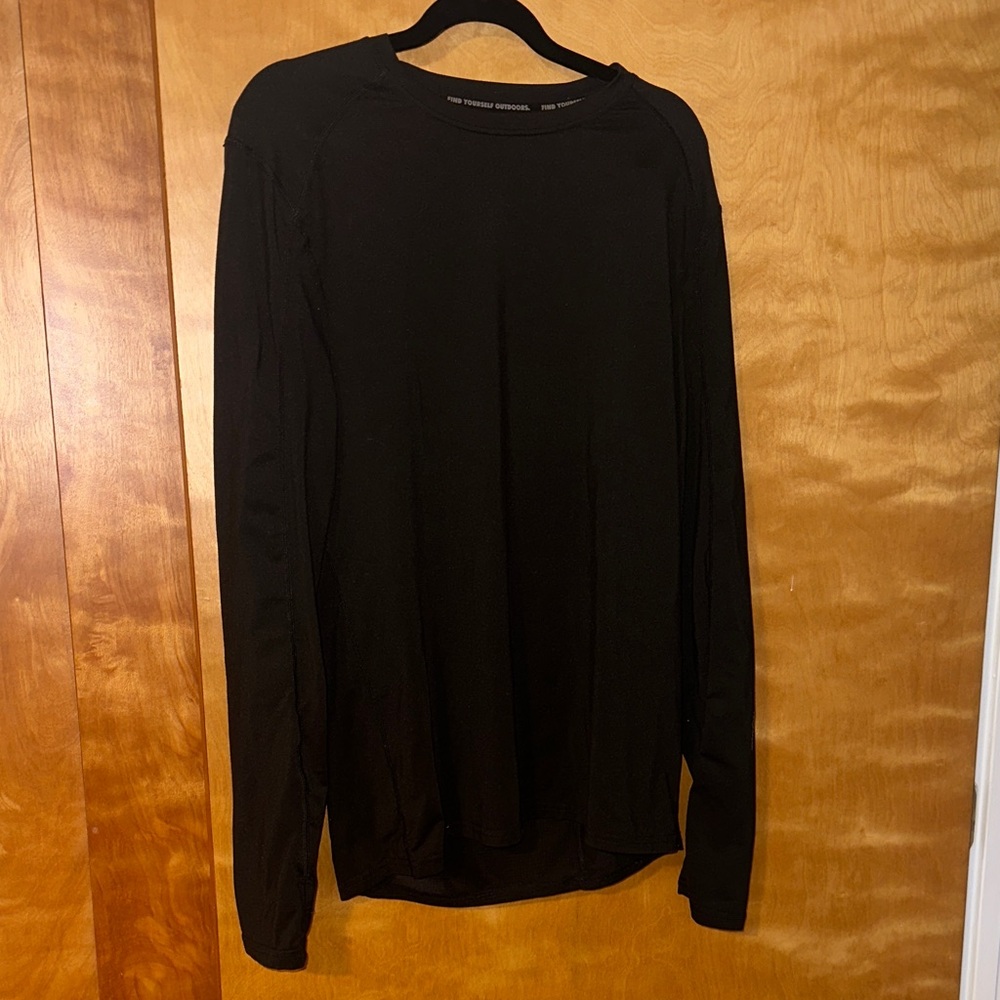 Black Long Sleeve Tee for Men